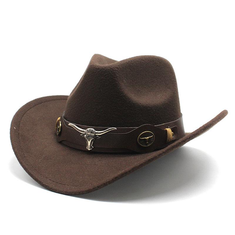Winter Women 'S Men 'S Wool Hollow Western Cowboy Hat With Fashion Belt Gentleman Lady Jazz Cowgirl Toca Sombrero Cap