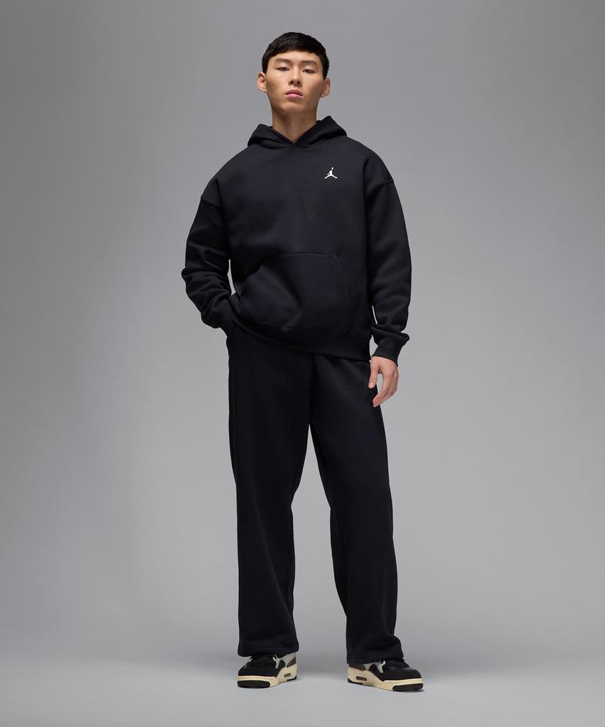 Nike Штаны Jordan Brooklyn из флиса, оверсайз, с открытым низом, размер M - Черный:Распродажа / Ib7238-010
