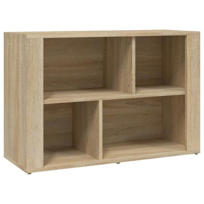 819479 vidaXL Buffet Sonoma Oak 80x30x54 Cm Engineered Wood