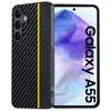 Samsung Galaxy A54/A55 Kevlar Carbon Fiber Leather Protective Case