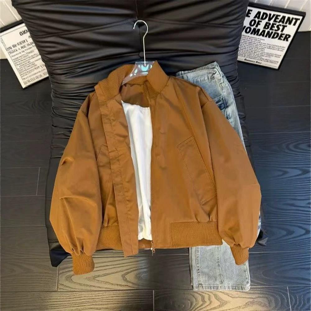 Men's Vintage Pilot Baseball Jacket - Spring/Autumn Loose Fit