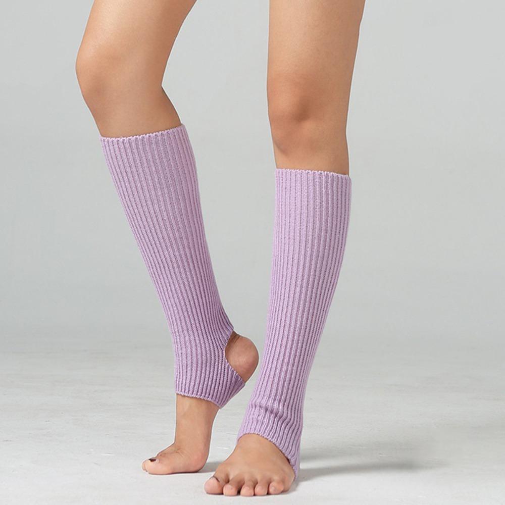Long Section Latin Socks Foot Covers Ballet Knitted Socks Ballet Leg Warmers  Women Girls
