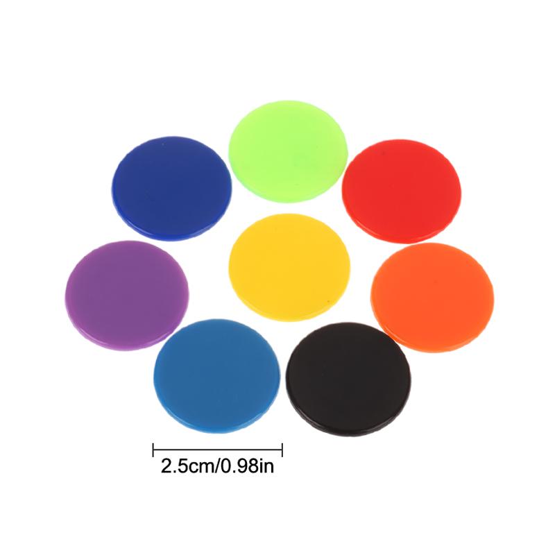 100 шт. 25 мм Монтессори обучающая математическая игрушка пластиковые фишки для покера фишки для бинго маркеры жетоны семейный клуб вечеринка игрушка для подсчета