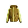 Adidas Warm Training Jacket With Packable Hood And Fleece Lining Women Outerwear Tan GP0623