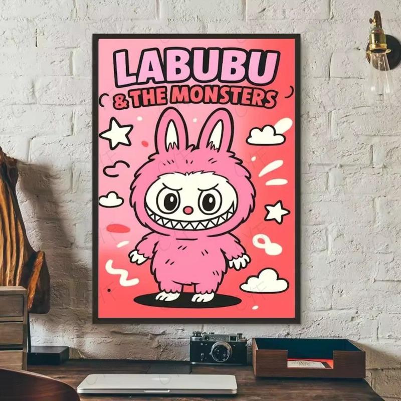 Labubu Metal Sign, Cute Character Wall Art Plaque 20x30cm