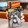 Чехол для телефона Motorola Edge 50 40 Pro 60 50 40 30 Ultra Neo Fusion Moto G85 G72 G53 G54 G84 G13 G32 Щенячья собака Шнауцер Искусство