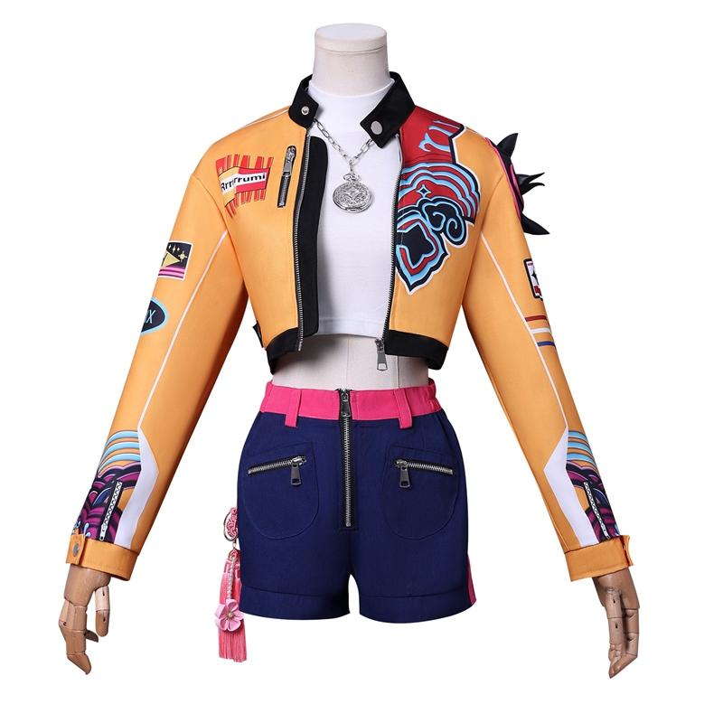 K-pop Руми Зои Мира Косплей Костюм Женский Хэллоуин Карнавальная Вечеринка Ролевая Игра Платье Наряды