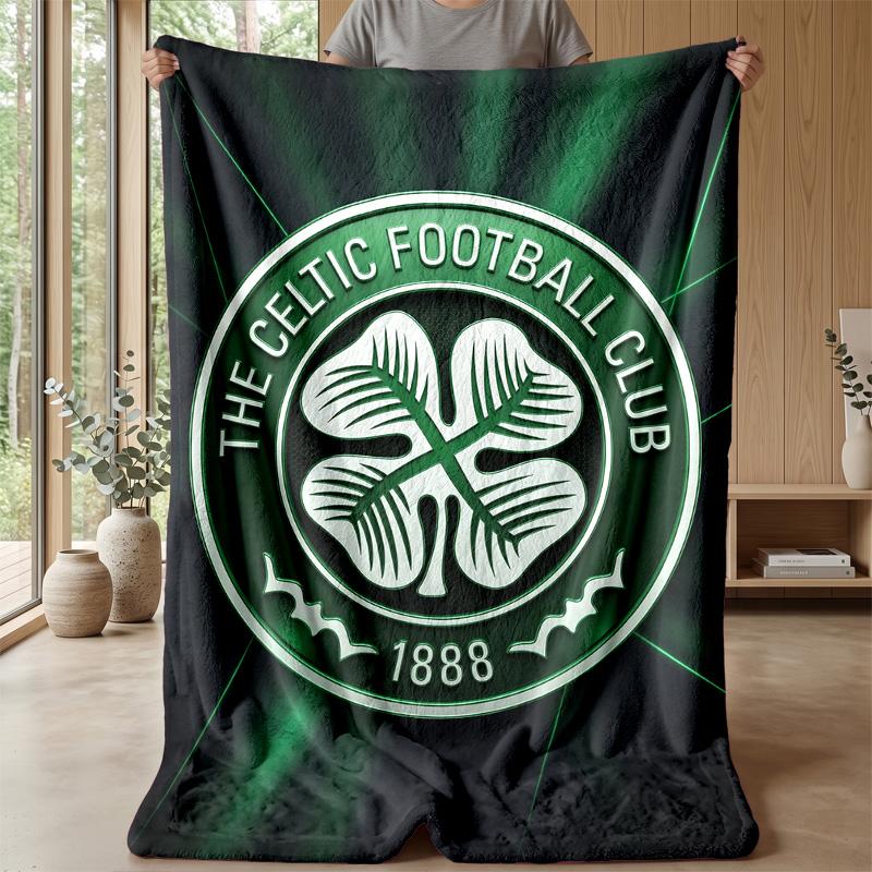 Celtic FC Soft Flannel Fleece Blanket Lightweight Cozy Warm Throw Blanket For Sofa Bed Home Decor