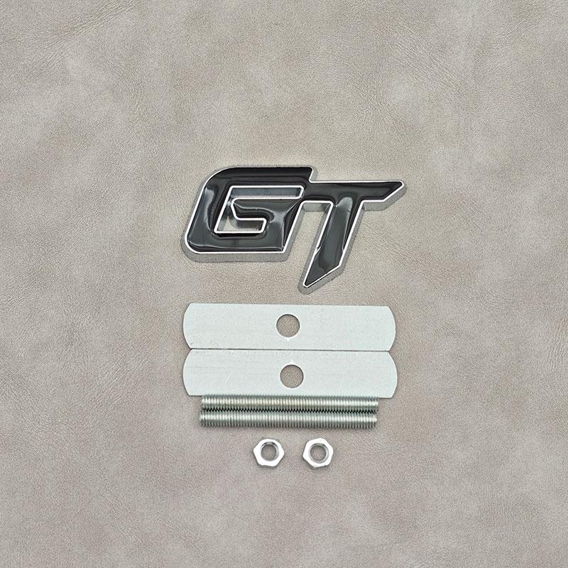 ABAM1 3D Metal Letters GT Logo Car Front Grille Emblem Badge Sticker Decals For Geely GT Accessories