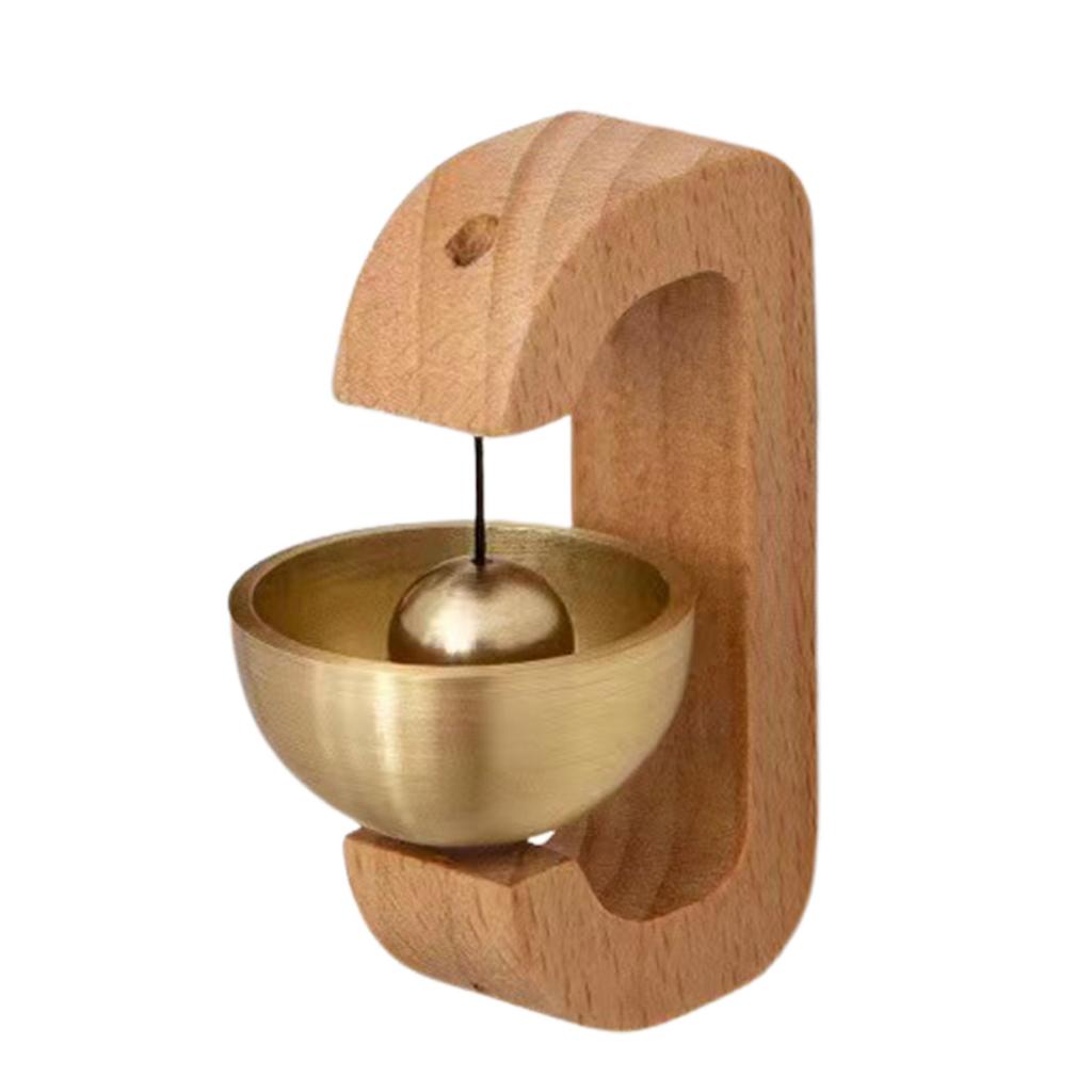 Магнитный дверной звонок Деревянный колокольчик Нежный звук Колокольчик Вход Декоративный дверной звонок Подвески-колокольчики Магнит на холодильник Милый декор для комнаты