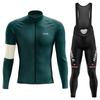 Long Sleeve Skinny Quick Drying  Milk Silk Men's Road Bike Suit Mountain Bike Breathable Quick Drying  Autumn Breathable Cycling Suit Suit