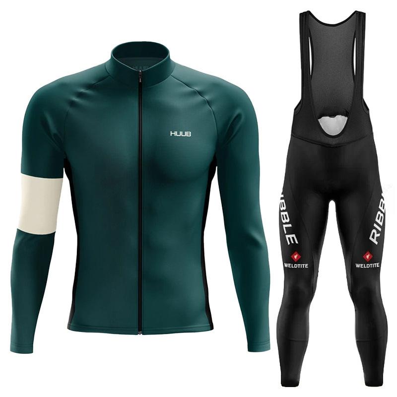 Long Sleeve Skinny Quick Drying Milk Silk Men's Road Bike Suit Mountain Bike Breathable Quick Drying Autumn Breathable Cycling Suit Suit