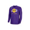 NBA Los Angeles Lakers Dri-Fit Loose Fit L/S T-shirt Purple Men Streetwear DN4615-504