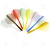 Plastic One Dart Shape Transparent Tail Anti-throw Durable Dart Flights Red Colours 6pcs/box LT04-6pcs