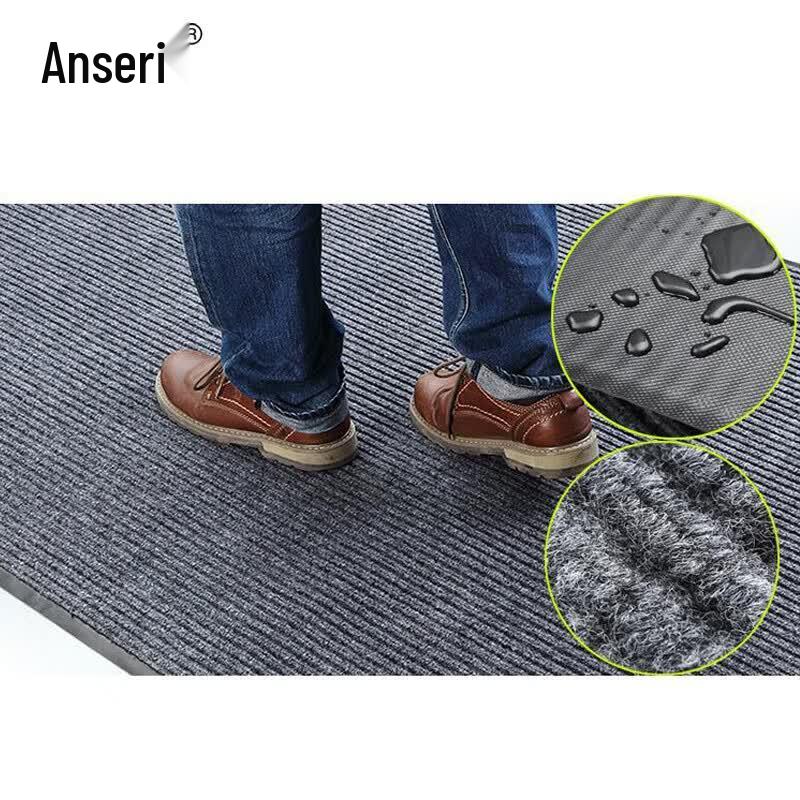 Напольный коврик Ansell из ПВХ-композита с двойной полосой