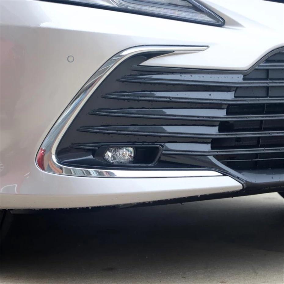 Для Toyota Camry LE 2022 ABS хромированная рамка переднего бампера, накладка, противотуманная фара, лампа для век, бровей, декоративная полоса автомобиля