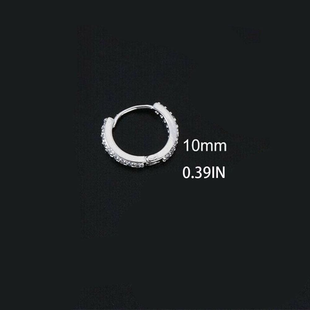 Гипоаллергенный Круглый Циркониевый Пирсинг Носа Хряща Хеликса Персональности Женщины