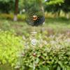 Stainless Steel Mirror Crystal Ball Metal Rotating Wind Chime Wind Turn Hanging Decoration Outdoor Garden Tornado Wind Turn Hanging Parts