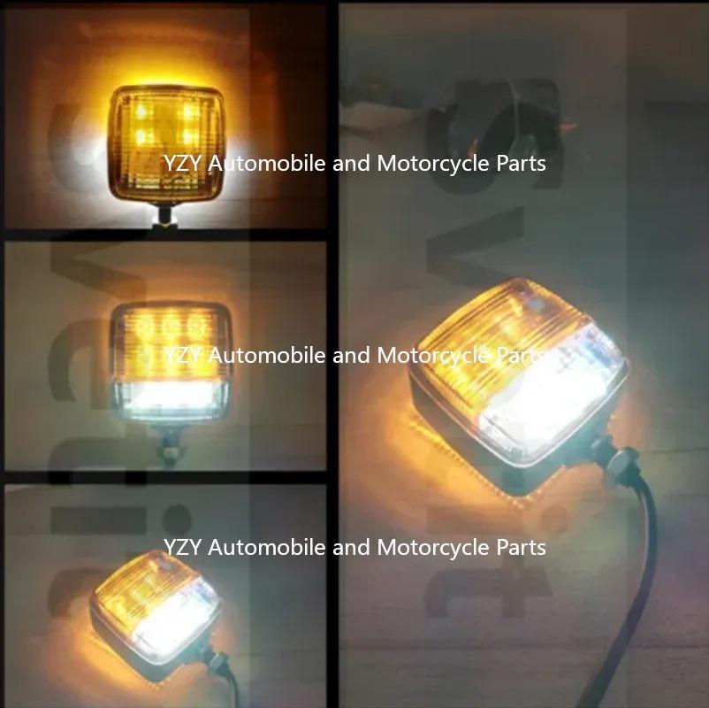 2Pcs LED Forklift Light 12v-80v Tractor Turn Signal Motorcycle Direction Indicator Amber White Truck Trailer Position Lamp
