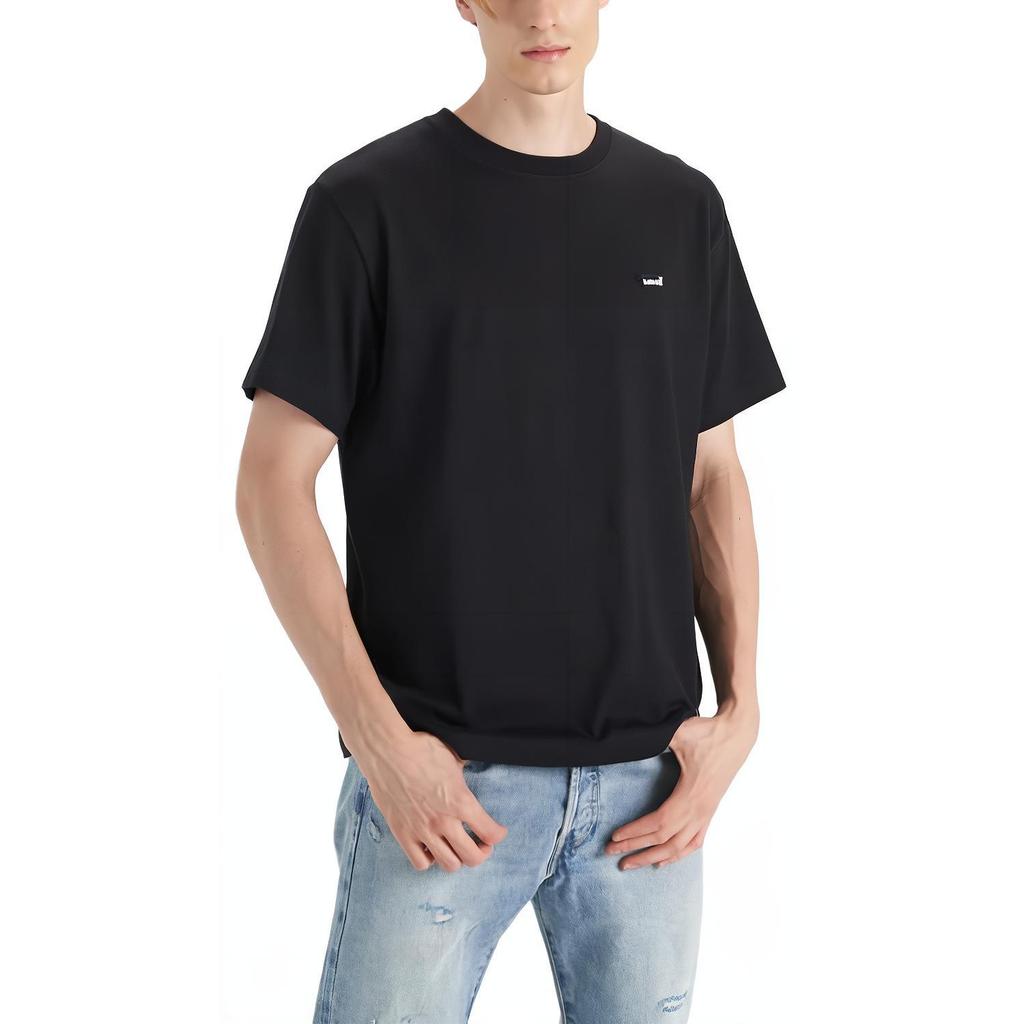Мужская футболка Levis Plain Minimalist с круглым вырезом и коротким рукавом, топы, черный 001AN-0001