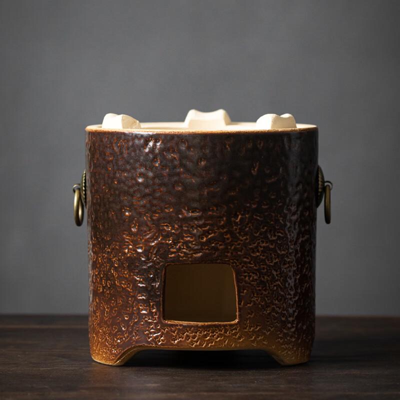 Керамический тыквенный чайный сервиз Handun с мини-углевой плитой