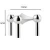New Metal Molecular Structure Candle Holder Nordic Silver Candle Stand Triangle Candlestick Gift