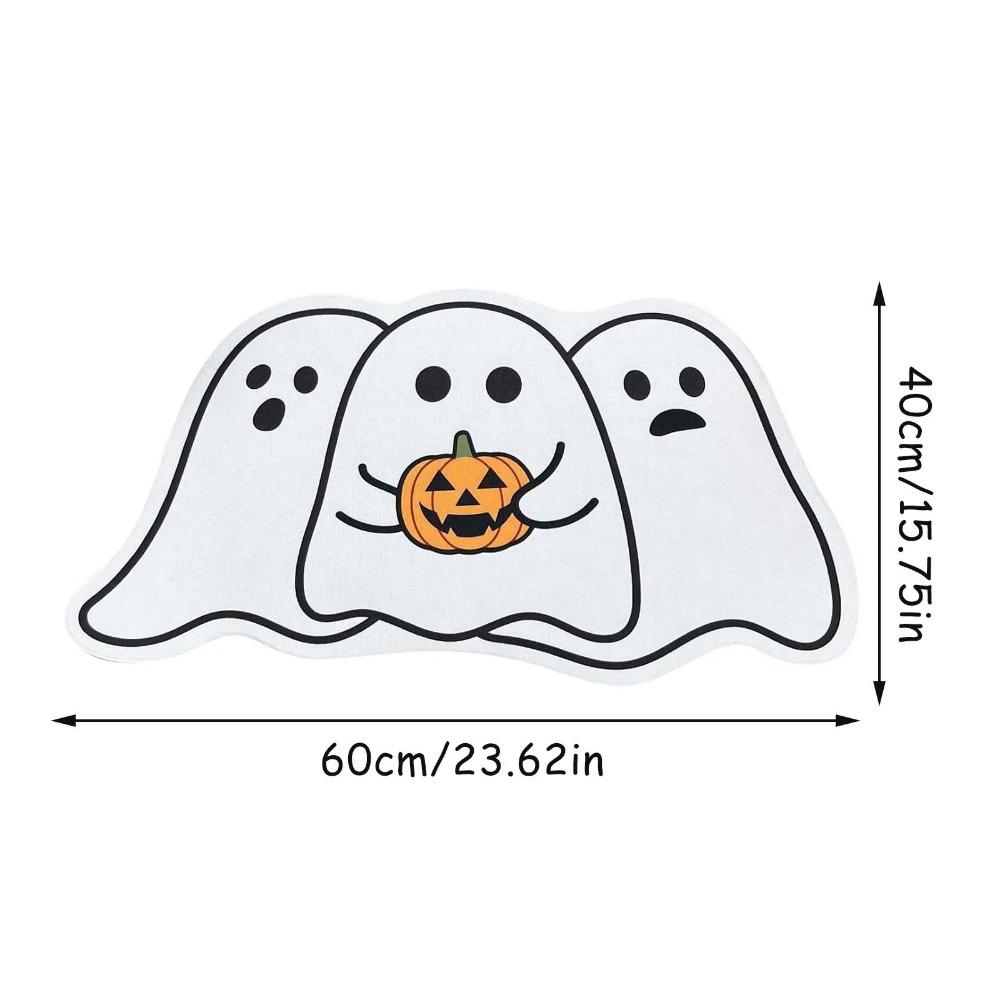 Хэллоуин Мультфильм Призрак и Гоблины Имитация Кашемира Ковер Главная Ванная Дверь Декоративные Коврики Противоскользящий Коврик Для Ног