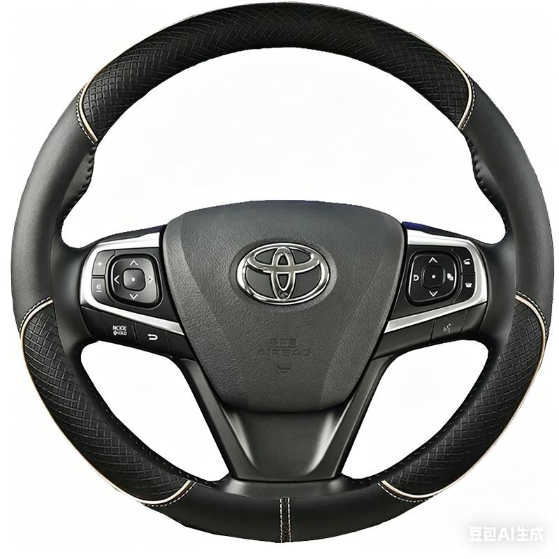 Черная чехол-оплетка на руль автомобиля из микрофибры для Toyota Camry 2015 2016 2017 Avalon 2013-2018 DIY чехол на руль автомобиля