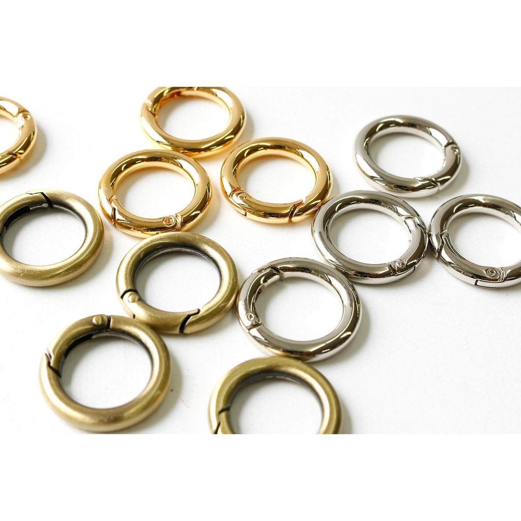 Nippon Chuko NBK Round Carabiner, 47mm, Black Nickel, Pack of 4, S27-303