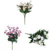Small Fresh Daisy Artificial Flower Spray With Silk Craft For Living Room Decoration And Photo Studio Use