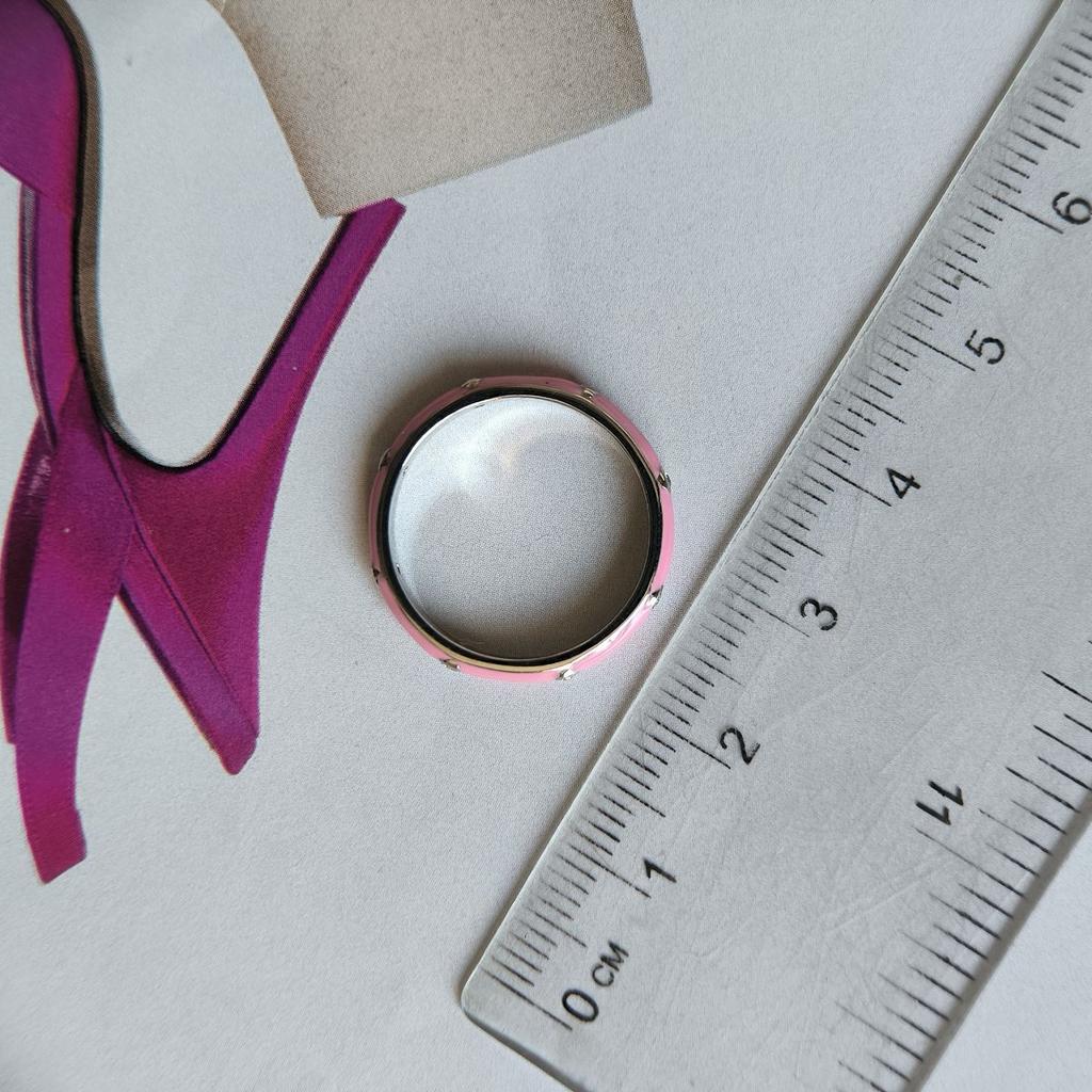 Silver Ring with Enamel, Cubic Zirconias, Product Weight 1.9 G (60002257)