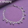 CHSHINE Браслет-подвеска Колокольчик из стерлингового серебра 925 пробы для женщин, леди, для свадьбы, вечеринки, модное шарм-украшение