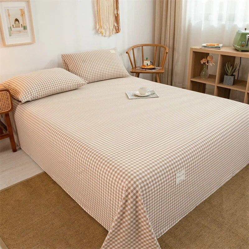 1 шт., 100% окрашенная в пряже высококачественное хлопковое покрывало из стираного хлопка, покрывало в клетку с принтом, одинарное, двойное, прямоугольное покрывало