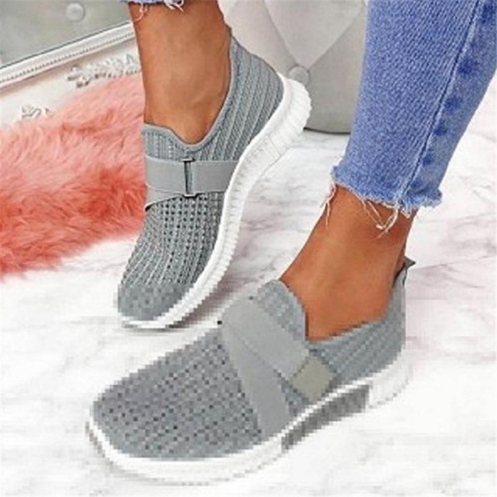 2024 Новые весенне-летние повседневные женские кроссовки с сеткой из бисера, резиновая стелька без застежек с тканевым верхом, дышащие кроссовки для бега