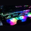 Подставка для видеокарты RGB25 RGB, цветная горизонтальная, 12 В, 4 контакта, со светодиодной подсветкой, держатель карты