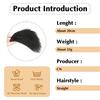 MISS WIG Synthetic Short Straight Hair Toppers Clip In Top Hair Piece Extension Natural Looking Toupee For Thinning Hair For Women Daily Wear