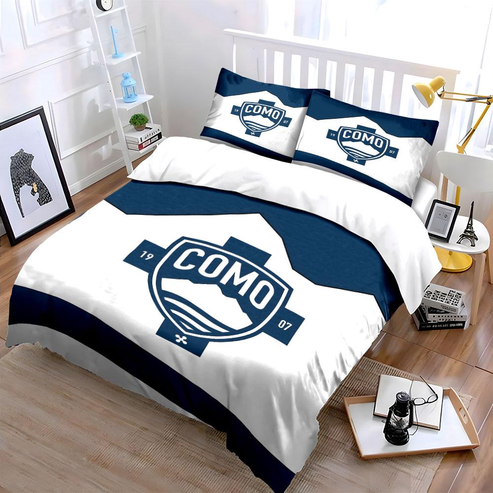 "Como logo with mountains." Bedding sets Duvet cover sets Duvet covers Pillowcases(1*Duvet Cover 2*Pillowcases without duvet insert)