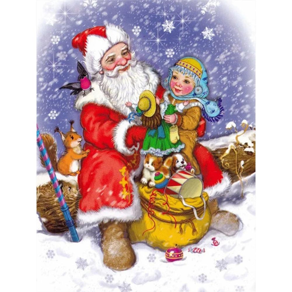 5D DIY Алмазная картина Дети Стразы Картина Новое поступление Алмазная вышивка Мультфильм Мозаика Рождественские украшения