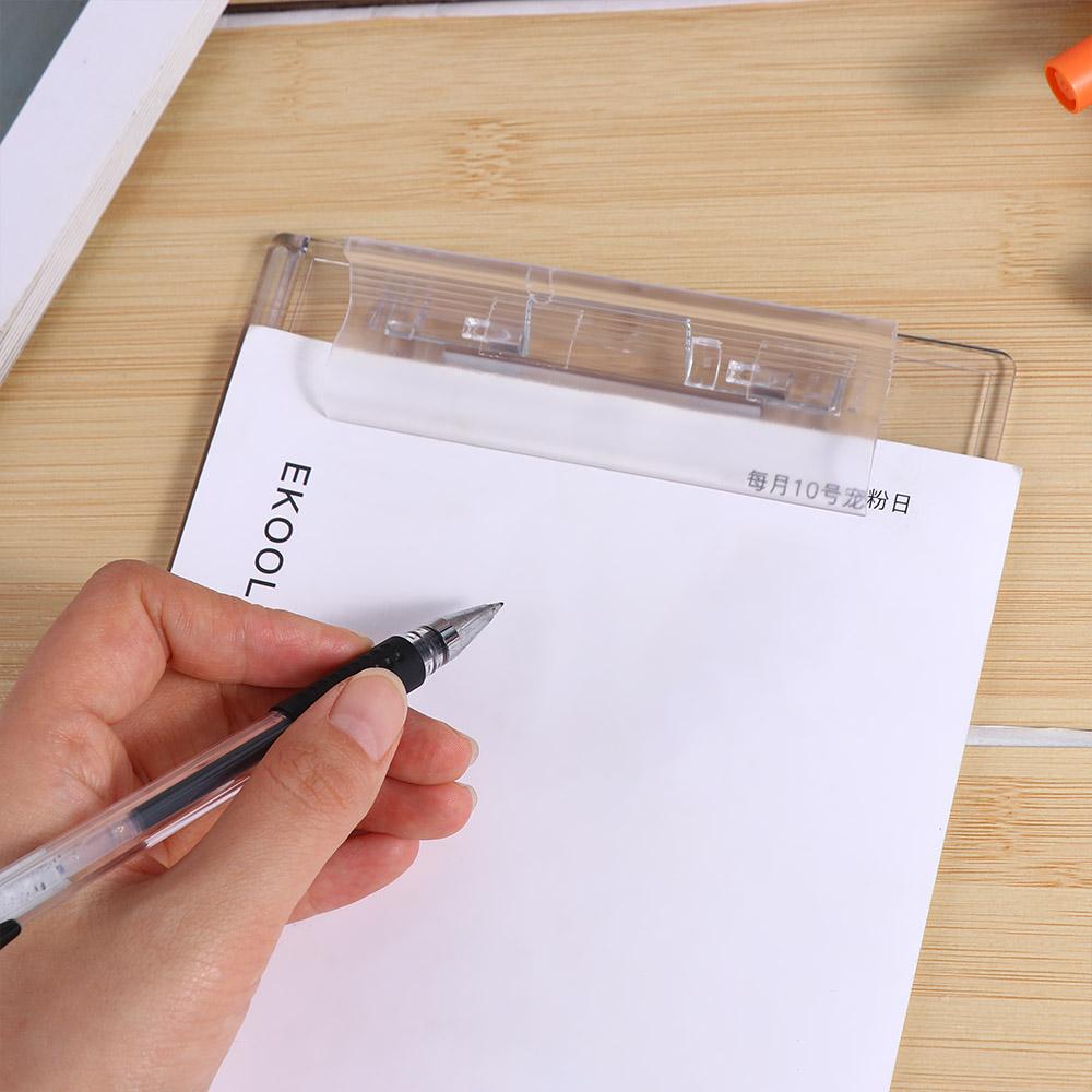 Durable Memo Clipboard Transparent Paper Organizer Portable File Folder Drawing