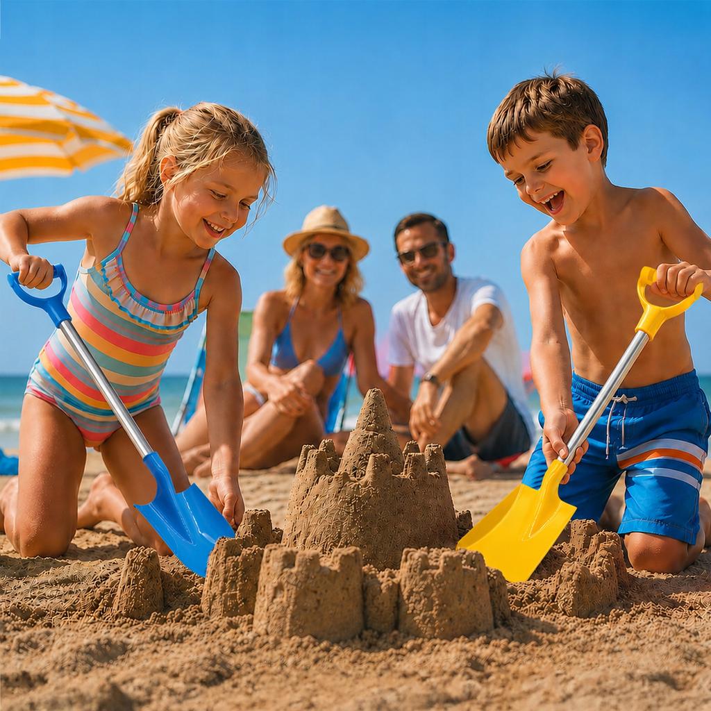 Beach Shovel + Spade Set 53 Metal For Children For Sand 2 Pcs