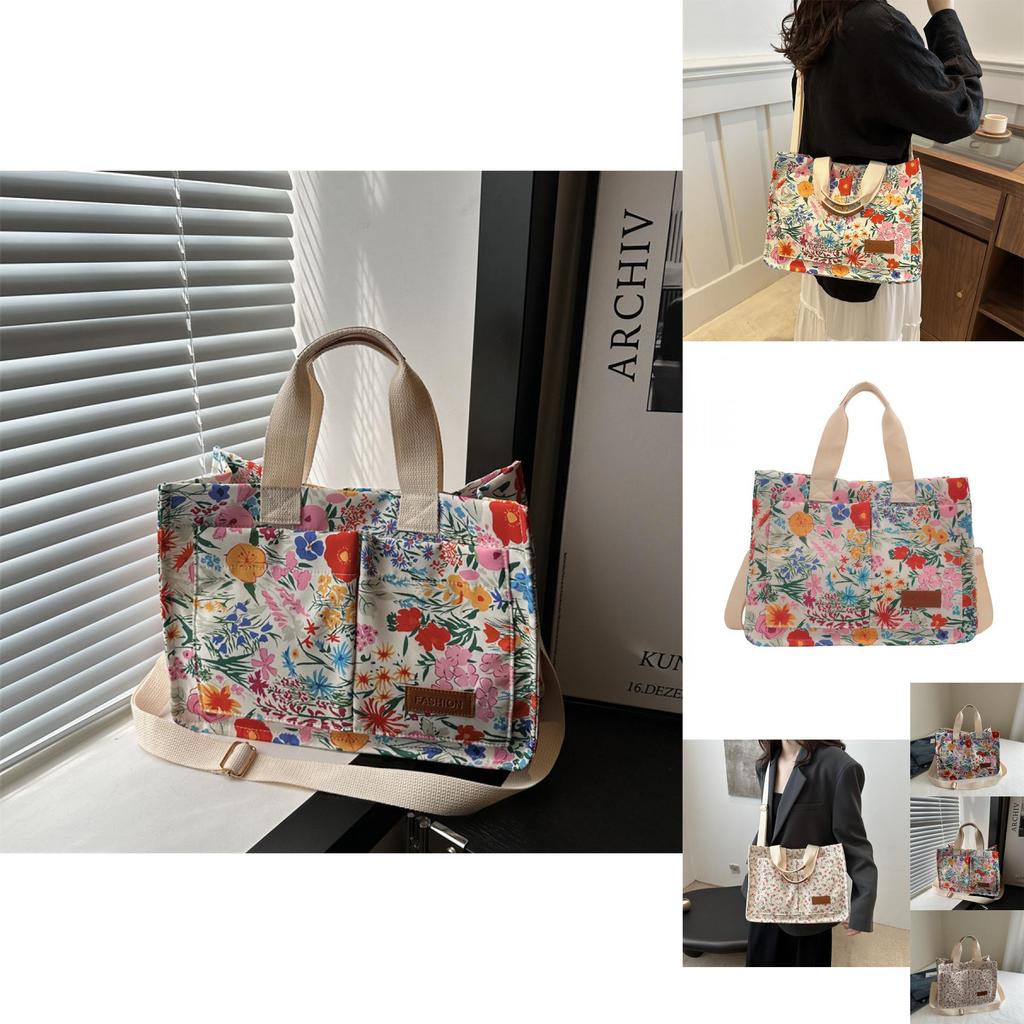 Chic Small Floral Print Shoulder Tote Bag Perfect For Daily Casual Use Modern And Stylish