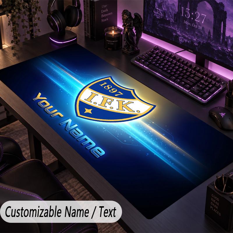 Large Mouse Padifk göteborg Custom Name Text Personalized Desk Mat Non Slip Gaming Pad