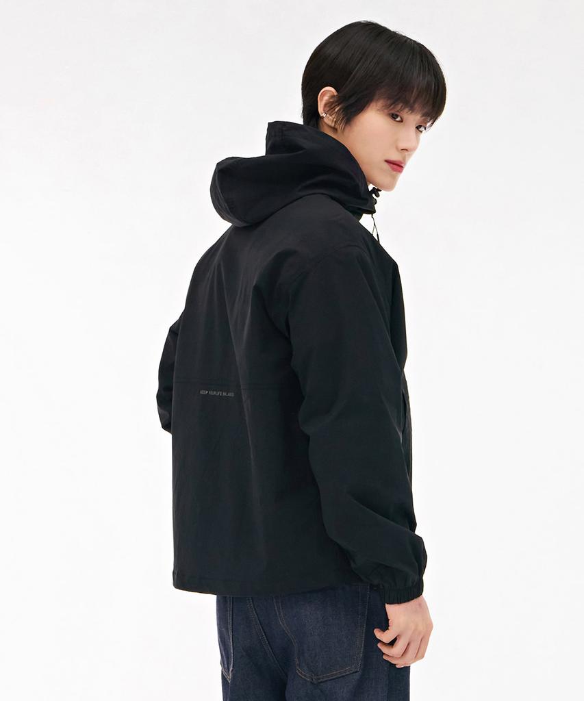 Мужской эластичный худи Chasecult - Черный