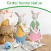 2шт. Изделия из смолы Mr. Кролик Украшение Милая Фигурка Животного Кролик Настольное Украшение Подарки Для Вечеринки