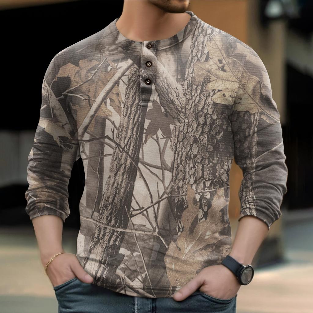 Мужская уличная винтажная модная спортивная футболка с v-образным вырезом и длинным рукавом