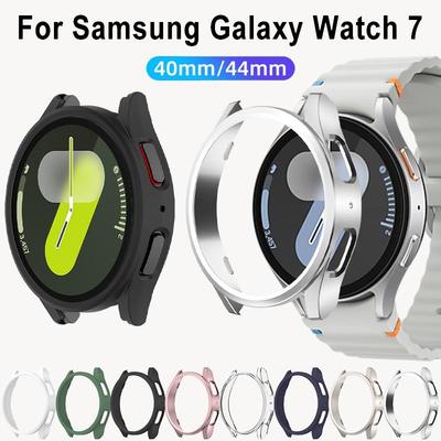 Чехол для Samsung Galaxy Watch 7 40 мм 44 мм Матовый Защитный Полый Бампер Оболочка для Galaxy Watch 7 Аксессуары для Умных Часов