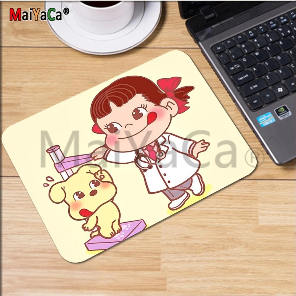 Peko Milky Mousepad Rubber Small Thickened Mouse Pad Gaming Keyboard Table Mat Office Supplies Room Decor For PC Mouse Carpet