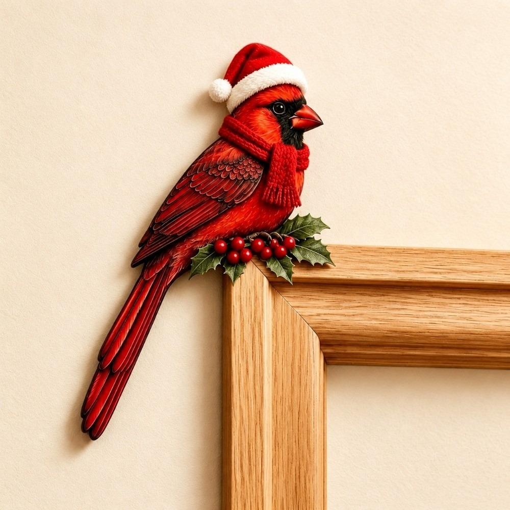 Wooden Door Topper Decor Corner Fit Animal Door Decor Rustic Door Hanging Ornaments Bird Lovers
