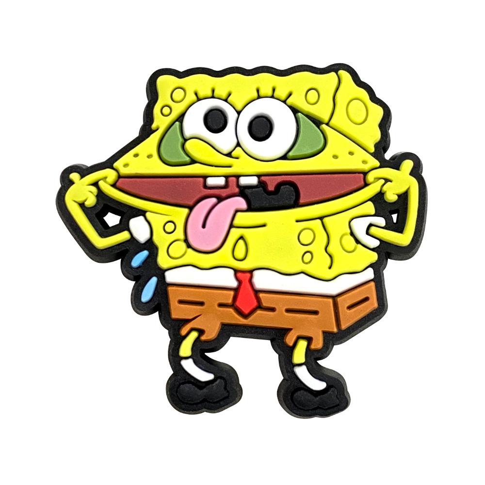 SpongeBob Croc Charms: 20 DIY Soft Rubber Shoe Accessories & PVC Buckle Ornaments