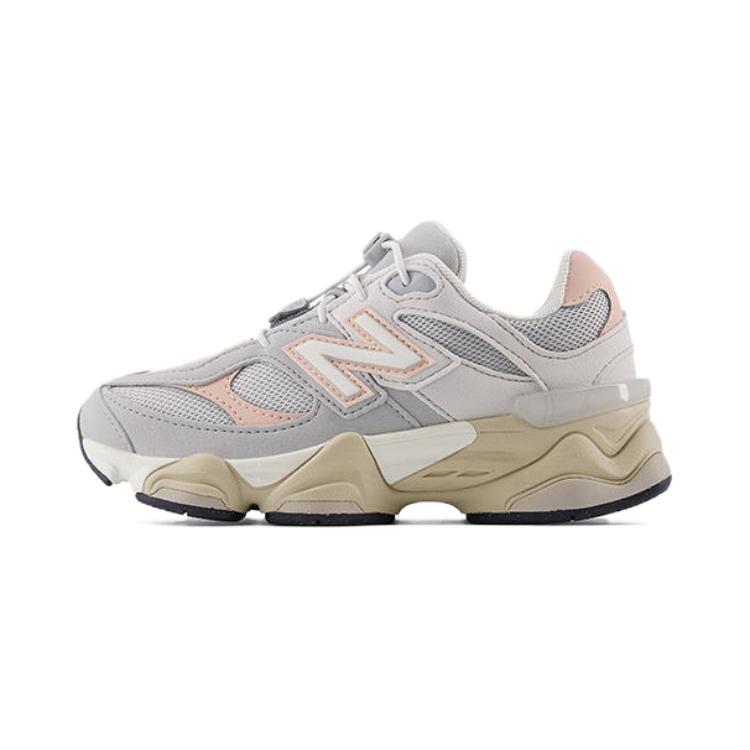 New Balance NB 9060 Удобные Универсальные Амортизирующие Низкие Детские Повседневные Кроссовки Детские Повседневные Кроссовки Светло-Серые PV9060EL